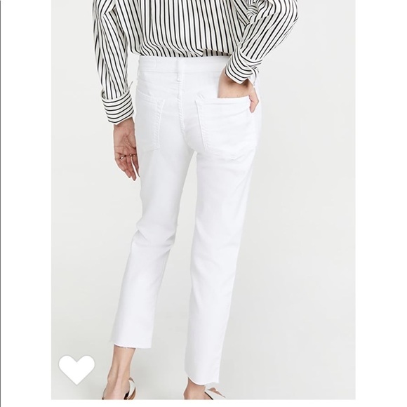 Rag & Bone Ankle Dre Capri Distressed White Skinny Jeans - Picture 2 of 14